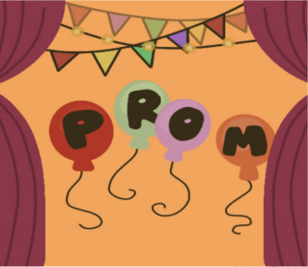 Cartoon emphasizing the highly anticipated Junior and
Senior event: Prom.